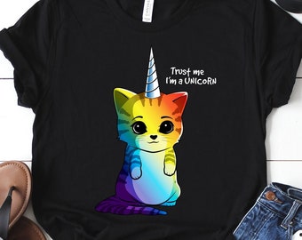 Caticorn Cat Unicorn Shirt / Cat Shirt / Unicorn Gifts / Unicorns / Rainbow Unicorn / Unicorn Tee / Kitten Shirt / Tank Top / Hoodie