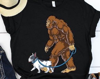 Bigüße französische Bulldogge Shirt / Bigfüße Shirt / französische Bulldogge Geschenke / Bulldogge Liebhaber / Frenchie Shirt / Yeti Sasquatch / Tank Top / Kapuzenpullover