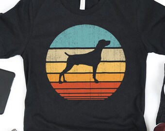 Weimaraner Sunset Retro Shirt / Weimaraner Shirt / Weimaraner Gifts / Weimaraner Lover Gift / Weimaraner Owner Shirt / Tank Top / Hoodie