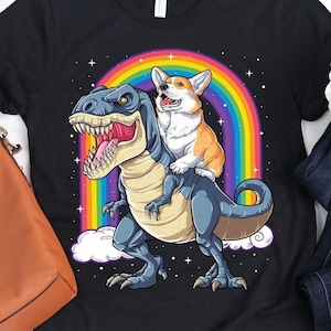 Corgi Dinosaur T rex Shirt / Corgi Shirt / Dinosaur T-rex / Corgi Gifts / Funny Cute Corgis / Corgi Lover Gift / Tank Top Hoodie