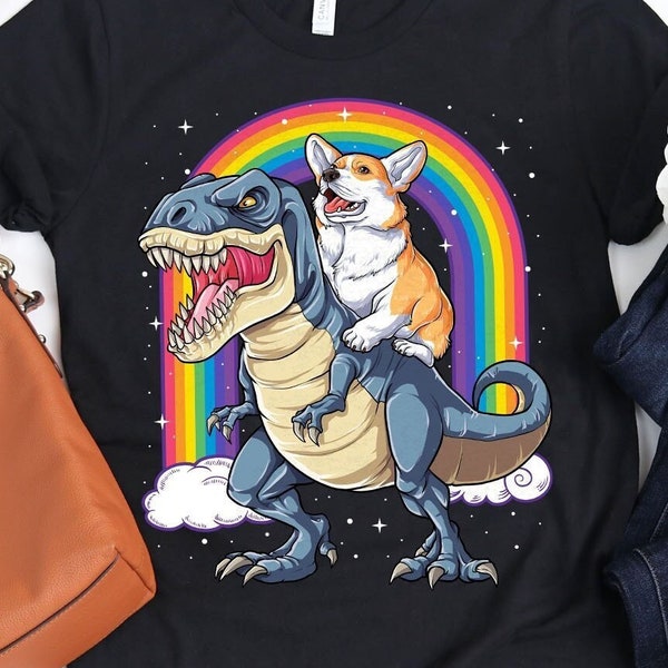 Corgi Dinosaur T rex Shirt / Corgi Shirt / Dinosaur T-rex / Corgi Gifts / Funny Cute Corgis / Corgi Lover Gift / Tank Top Hoodie