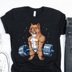 Pitbull Weightlifting Shirt / Pitbull Shirt / Pitbull Gifts / Gym Shirt / Workout Shirt / Fitness Shirt / Deadlift Shirt / Tank Top / Hoodie