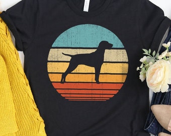 Retro shirt Vizsla Sunset / Shirt Vizsla / Vizsla Gifts / Vizsla Lover Gift / Shirt eigenaar Vizsla / Vizsla Design / Tanktop / Hoodie