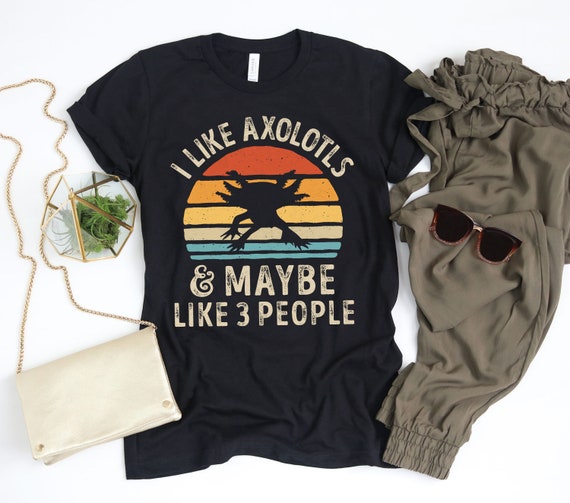 Vintage Axolotl Shirt Sunset Vintage Axolotl Shirt Sunset