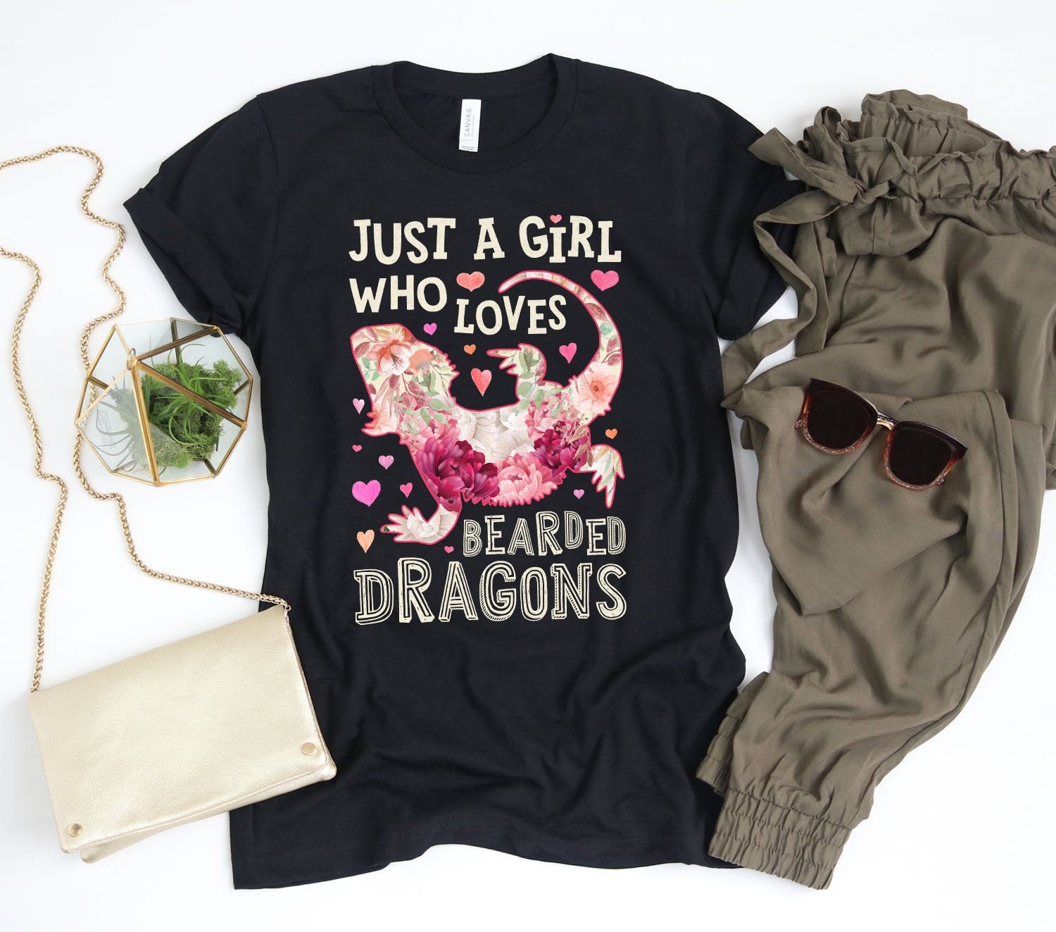 Just a Girl Who Loves Bearded Dragons Shirt / Bearded Dragon Shirt ...