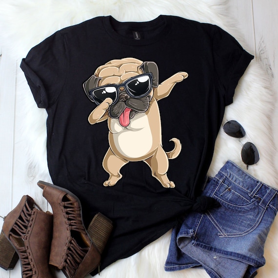 Dabbing Pug Shirt / Pug Gifts / Gift for Pug Lovers / Funny Cute