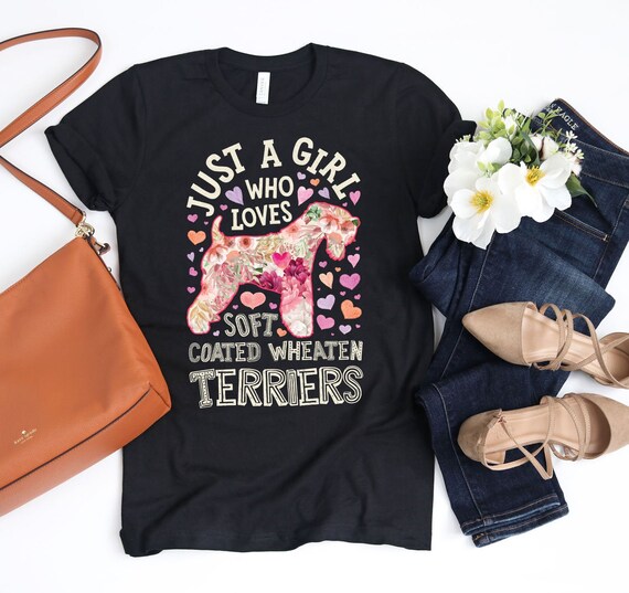 Just A Girl Who Loves Soft Coated Wheaten Terrier T-Shirt Just A Girl Who Loves Soft Coated Wheaten Terrier T-Shirt
