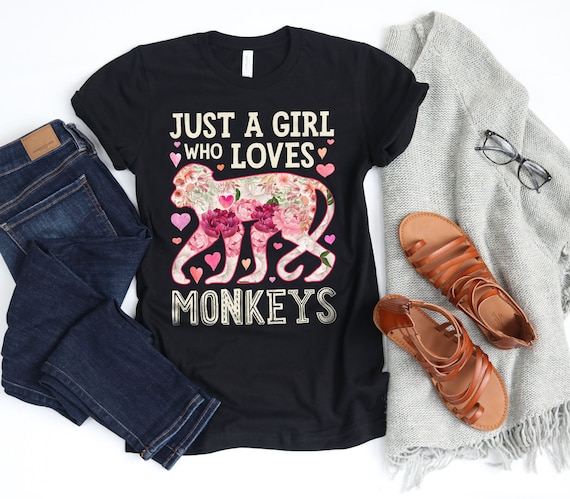 Girls monkey shirt 2025