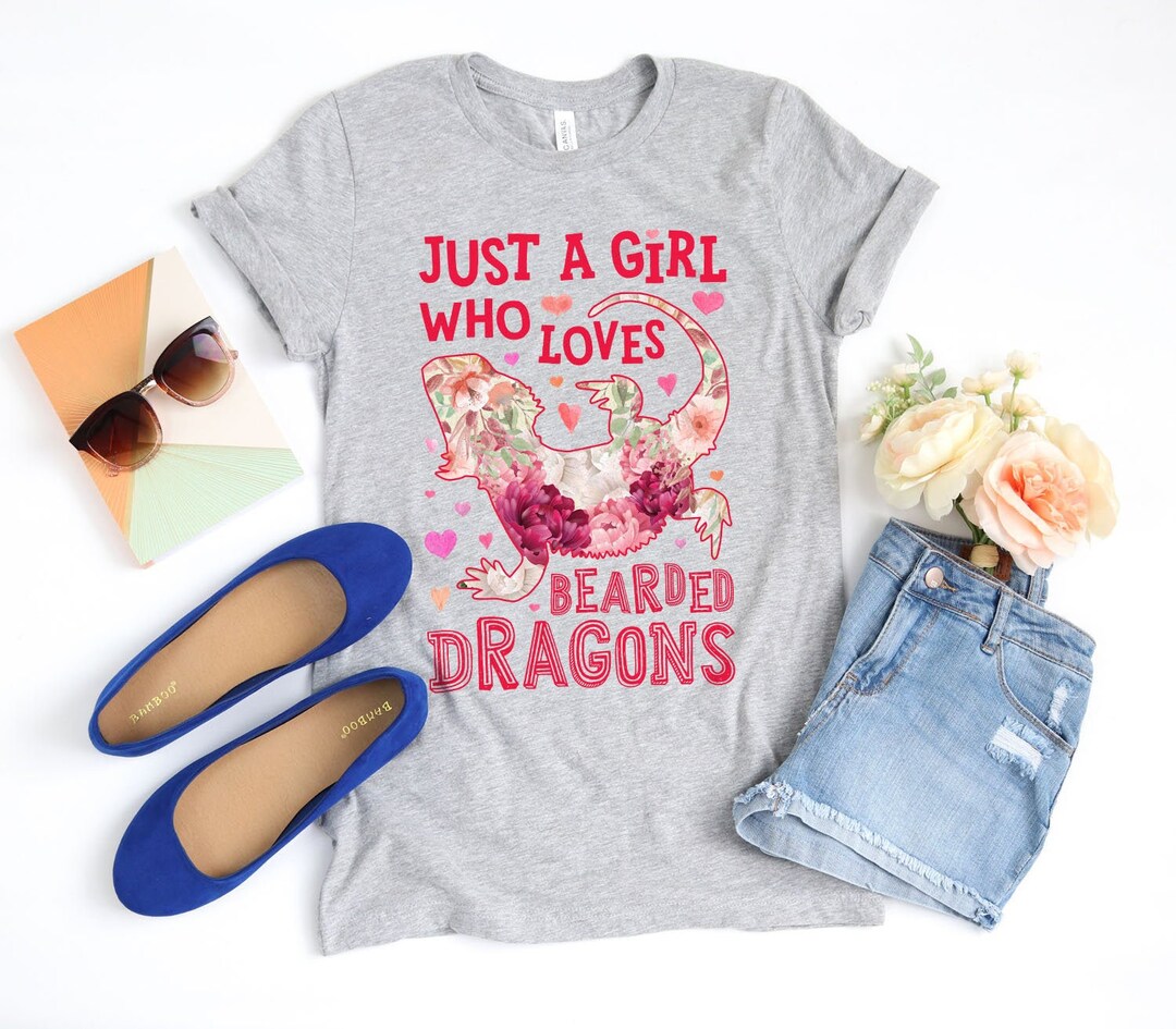 Just a Girl Who Loves Bearded Dragons Shirt / Bearded Dragon Shirt ...