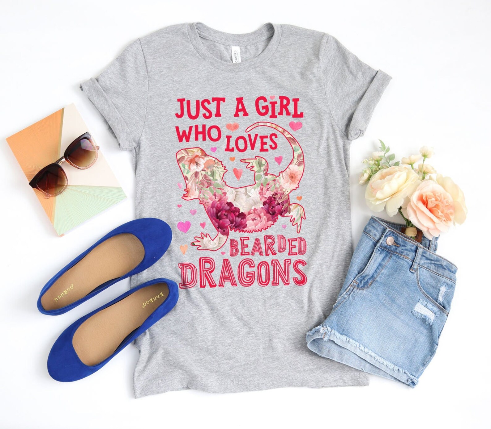 Just a Girl Who Loves Bearded Dragons Shirt / Bearded Dragon Shirt ...