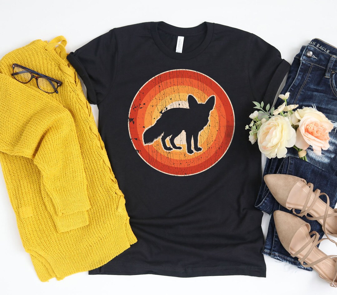 Fennec Fox Sunset Retro Shirt / Fennec Fox Shirt / Fennec Fox Gifts