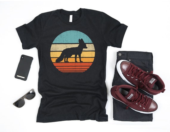 Fennec Fox Sunset Retro Shirt / Fennec Fox Shirt / Fennec Fox Gifts / Gift for Fox Lover / Fennec Fox Design / Fox Print / Tank Top / Hoodie