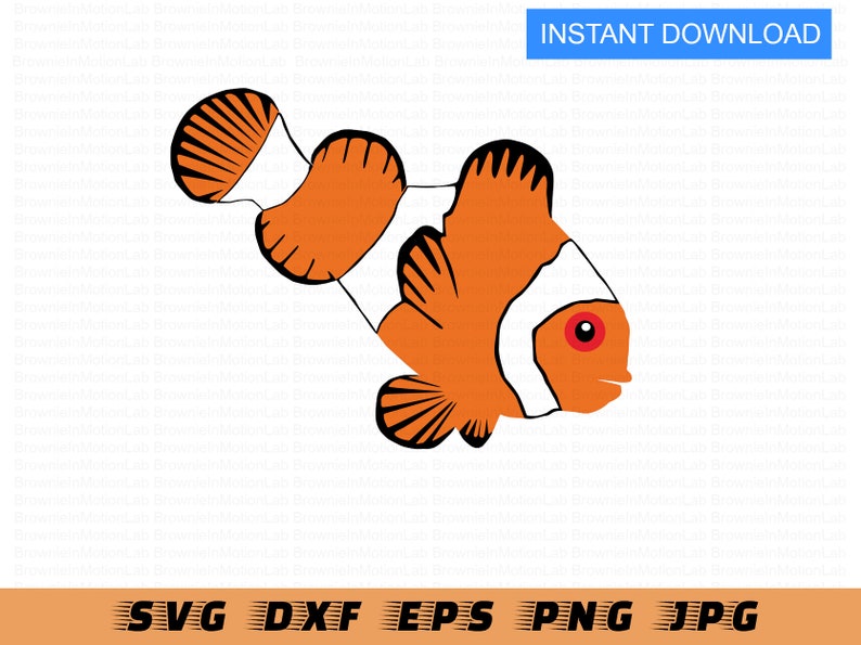 Download Clownfish Svg Svg Files For Cricut Cute Clipart For Cricut Etsy SVG, PNG, EPS, DXF File