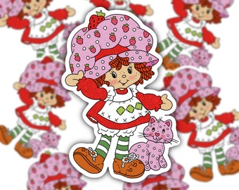 Vintage 80s STRAWBERRY SHORTCAKE cartoon,Stationery set letter writing,digital Paper,Strawberry shortcake picture,stationery letter writing