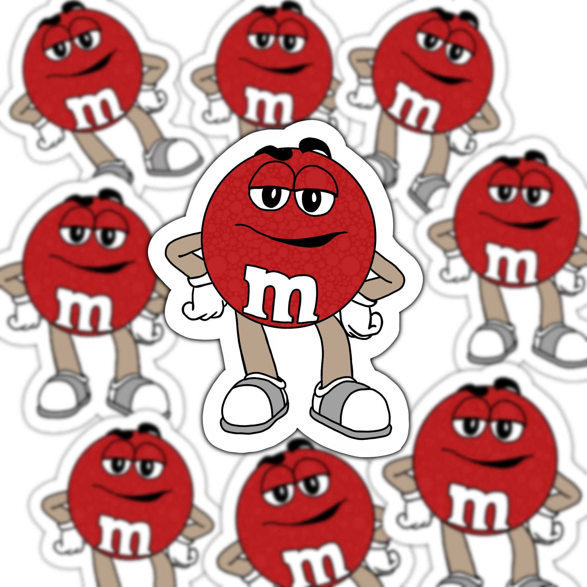 Red M&M Decal / Sticker 43