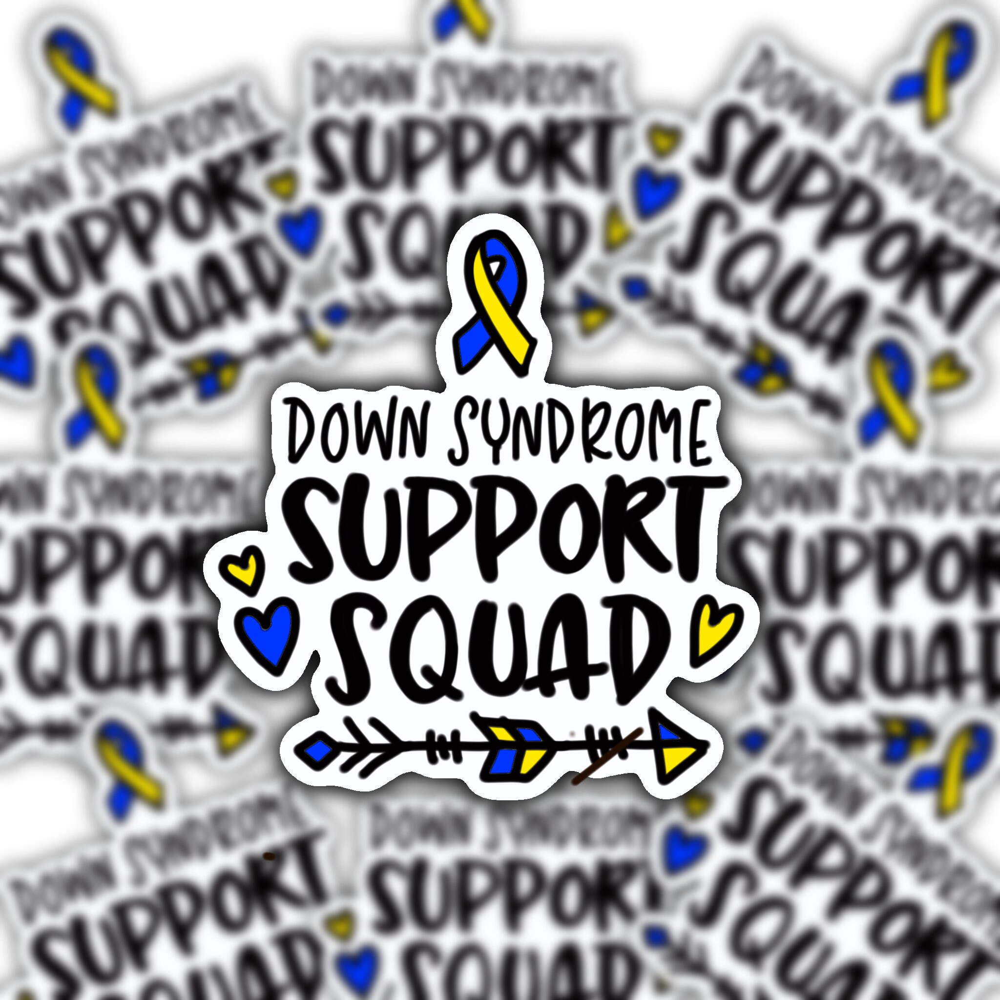 Down Syndrome, 100% Waterproof and UV Resistant Decal, Laptop, Decal