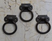 Vintage Handmade Iron Door Gate Handle Pull Knobs Knocker 3 Pcs