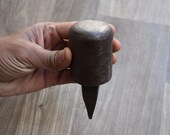 Vintage mushroom head iron anvil jeweler silversmith blacksmith tool 33.86 oz