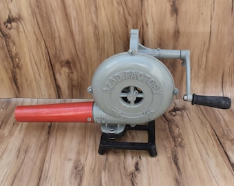 Vintage Style Blacksmith Aluminium Hand Blower Crank Forge Air Blower NO. 20