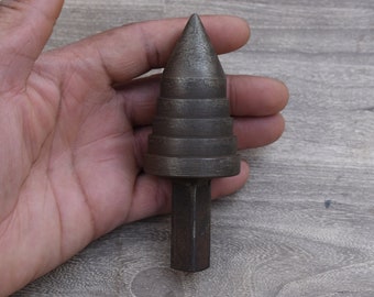 Yunque en miniatura de cono escalonado de acero resistente para platero vintage, herramienta de 12 oz