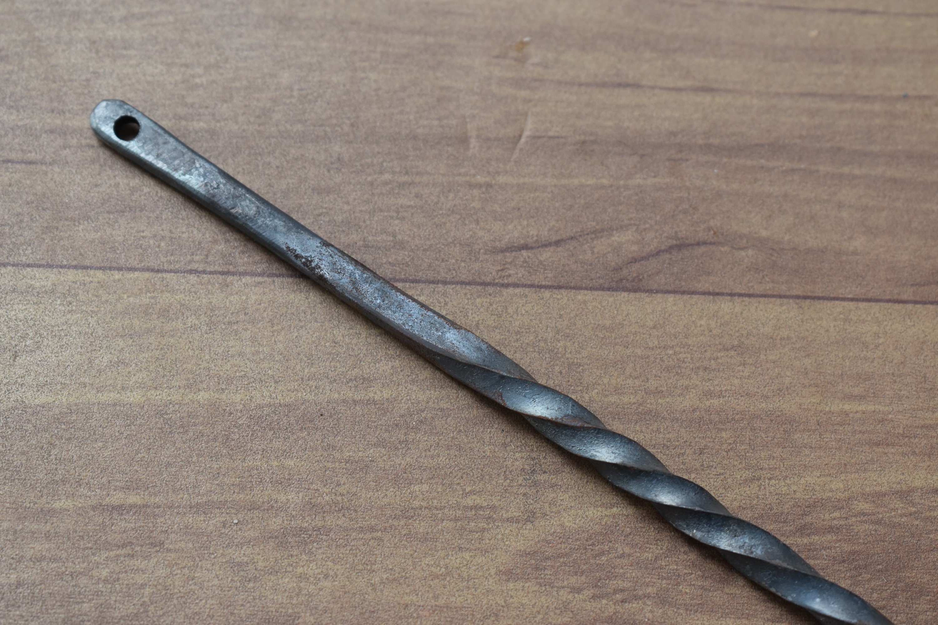Vntg Blacksmith Hand Forged Iron Twisted Spike Fid Spiral - Etsy