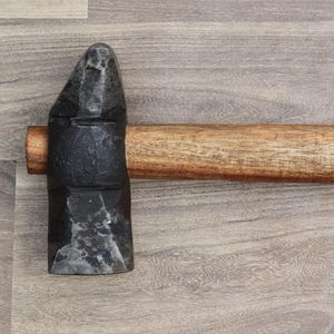 Blacksmith Hammer Iron Handforged Wood Working Square Herd Hammer Tool Workshop 51 oz