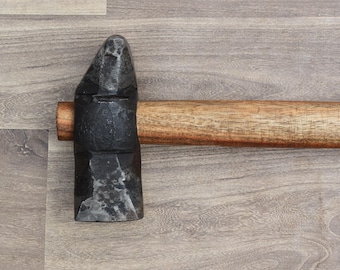 Blacksmith Hammer Iron Handforged Wood Working Square Herd Hammer Tool Workshop 51 oz