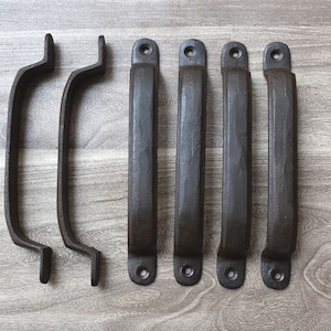 Vintage Cast iron door Handle screen cabinet Furnitur Gate handle Knob pull rustic 14 pcs