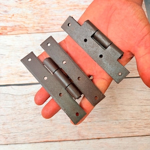 Vintage Iron Hinges, Rustic Farm Barn Door Decor (2 pcs)