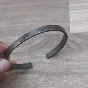 Vintage Damascus Steel Bracelet Hand Forged Bracelet Men&#39;s Cuff Bracelet jewelry