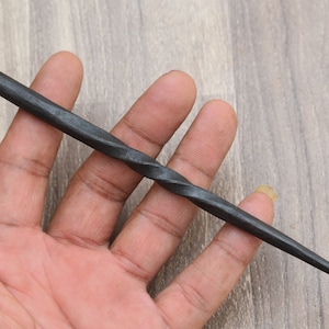 Vintage blacksmith hand forged iron spike fid spiral sailing boating tool 6&quot; inch