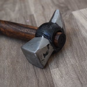 Blacksmith Hammer Iron Handforged Wood Working Square Herd Hammer Tool Workshop