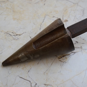 Vintage gunsmith blacksmith tinsmith hardy groove Iron steel anvil Tool 69 oz