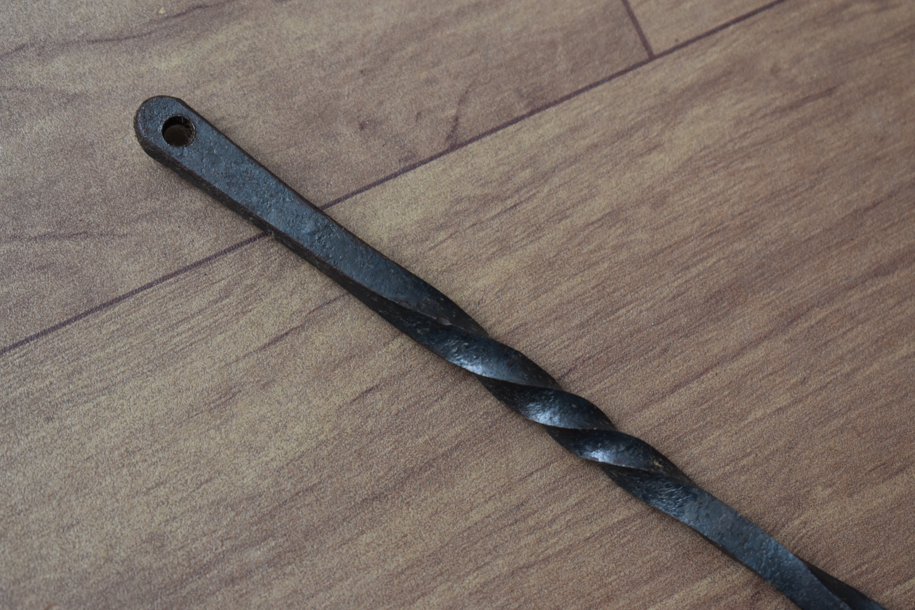 Vtg Blacksmith Hand Forged Iron Twisted Spike Fid Spiral - Etsy