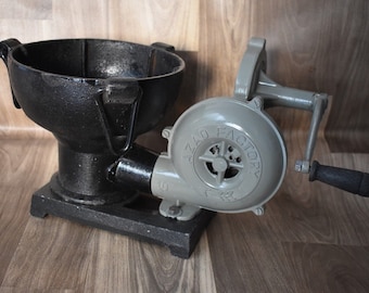 Vintage Blacksmith Tool Style Forge Furnace With Hand Blower Pedal Type Handle