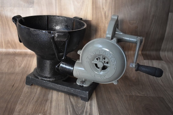 Blacksmith's Large Forge Furnace with Hand Blower Pedal Type Handle Fan Vintage 