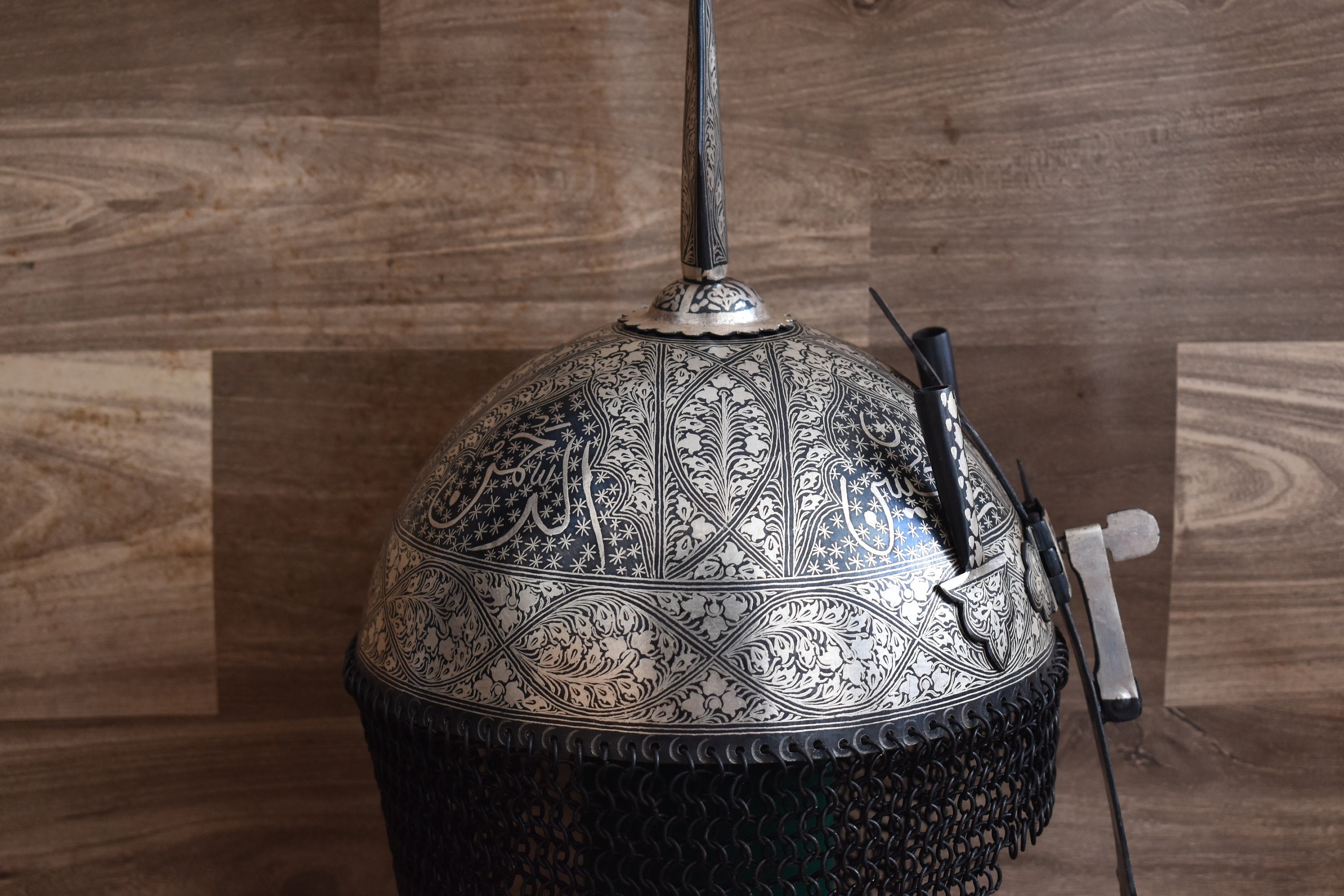 Vintage Mughal Islamic Ottoman Silver Koftgari Damascened Etsy