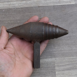 Vintage Silversmith blacksmith hardy double horn Stepped cone iron anvil tool