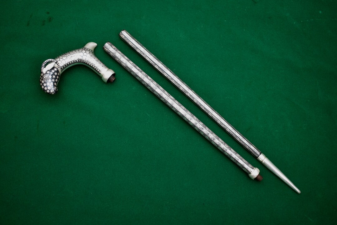 Vintage Mughal Ottoman Islamic Silver Koftgari Damascened Etsy