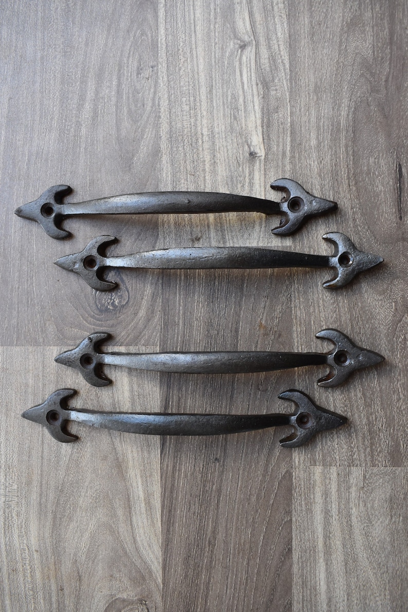 Victorian Cast Iron Door Handle Screen Gate Handle Etsy