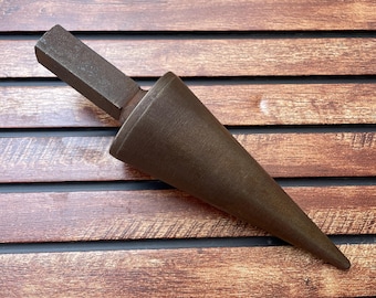 Yunque de hierro de estilo vintage, cono de herrero, mandril cónico de armero, herramientas para dar forma a la joyería y al metal.