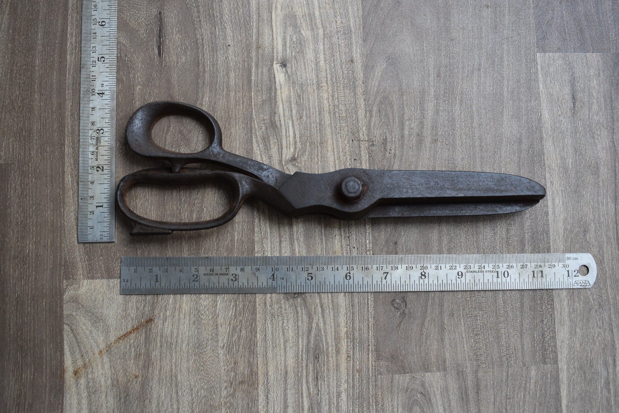 Vintage Iron Zig Zag Scissors Large Scissor Old Sewing Etsy Hong Kong