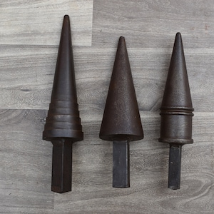 Vintage Steel Silversmith blacksmith hardy Stepped cone anvil Workshop 3pcs Lot
