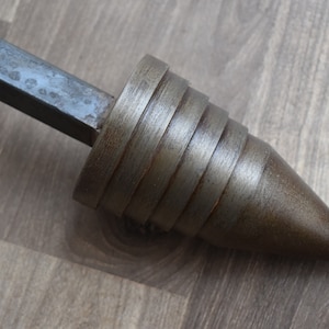 Vintage Silversmith blacksmith hardy Stepped cone Hard steel anvil 69.2 oz