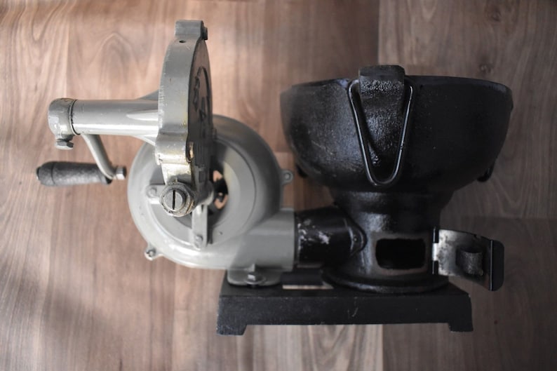 Vintage Style Furnace With Hand Blower Pedal Type Handle Etsy