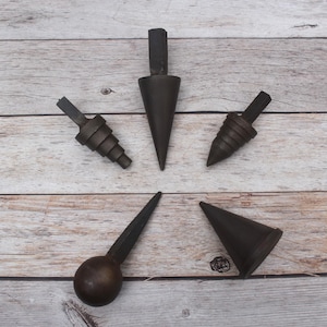 Vintage Steel blacksmith hardy Mixed anvil Workshop tool for beginners (5 pcs lot)