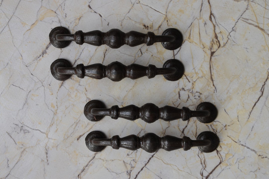 Vintage Cast Iron Rustic Barn Door Handle Cabinet Dresser Gate Handle 4 ...