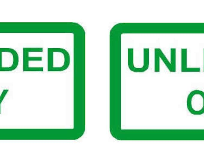 Unleaded only fuel filler cap stickers x2 for unleaded petrol  road race car