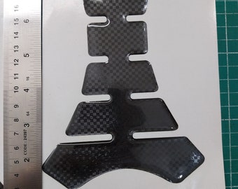 Motorcycle Carbon Fibre Gel Tank Pad in different sizes   peel and stick to protect your tank