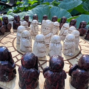 Viking Resin Hnefatafl / Tafl Game Pieces Only - Not the Game Board